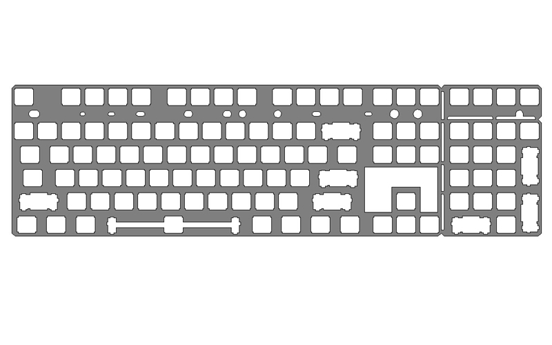 metal keyboard plate